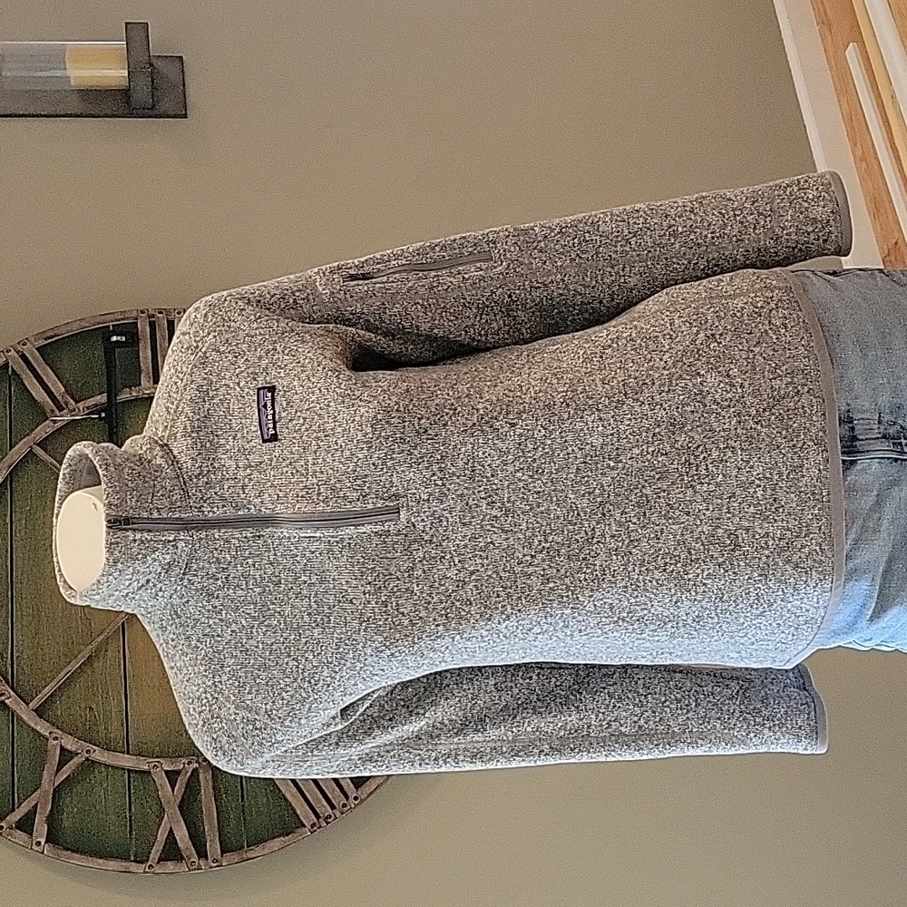 Patagonia 1/4 Zip Better Sweater In Birch White